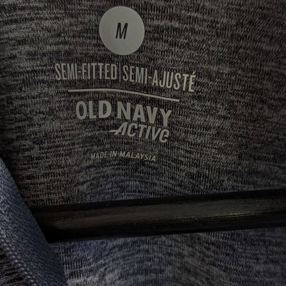 Old Navy Active Space Dyed Half Zip Pull Over sz Medium - Picture 2 of 6